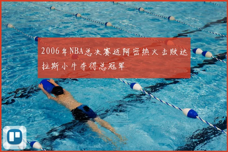 2006年NBA总决赛迈阿密热火击败达拉斯小牛夺得总冠军