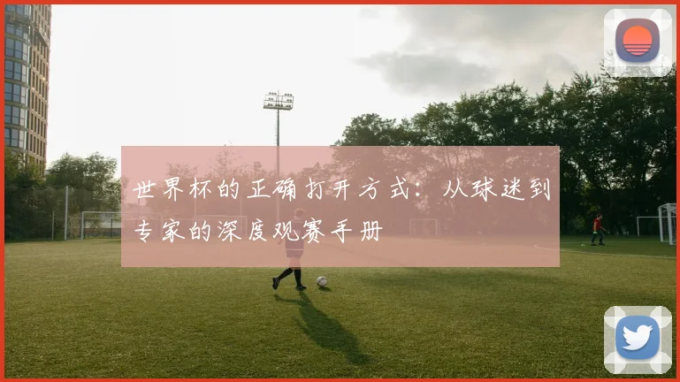 世界杯的正确打开方式：从球迷到专家的深度观赛手册