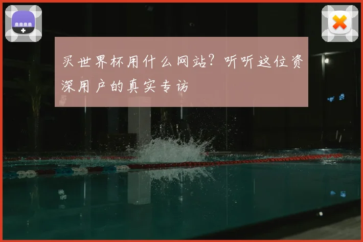 买世界杯用什么网站？听听这位资深用户的真实专访